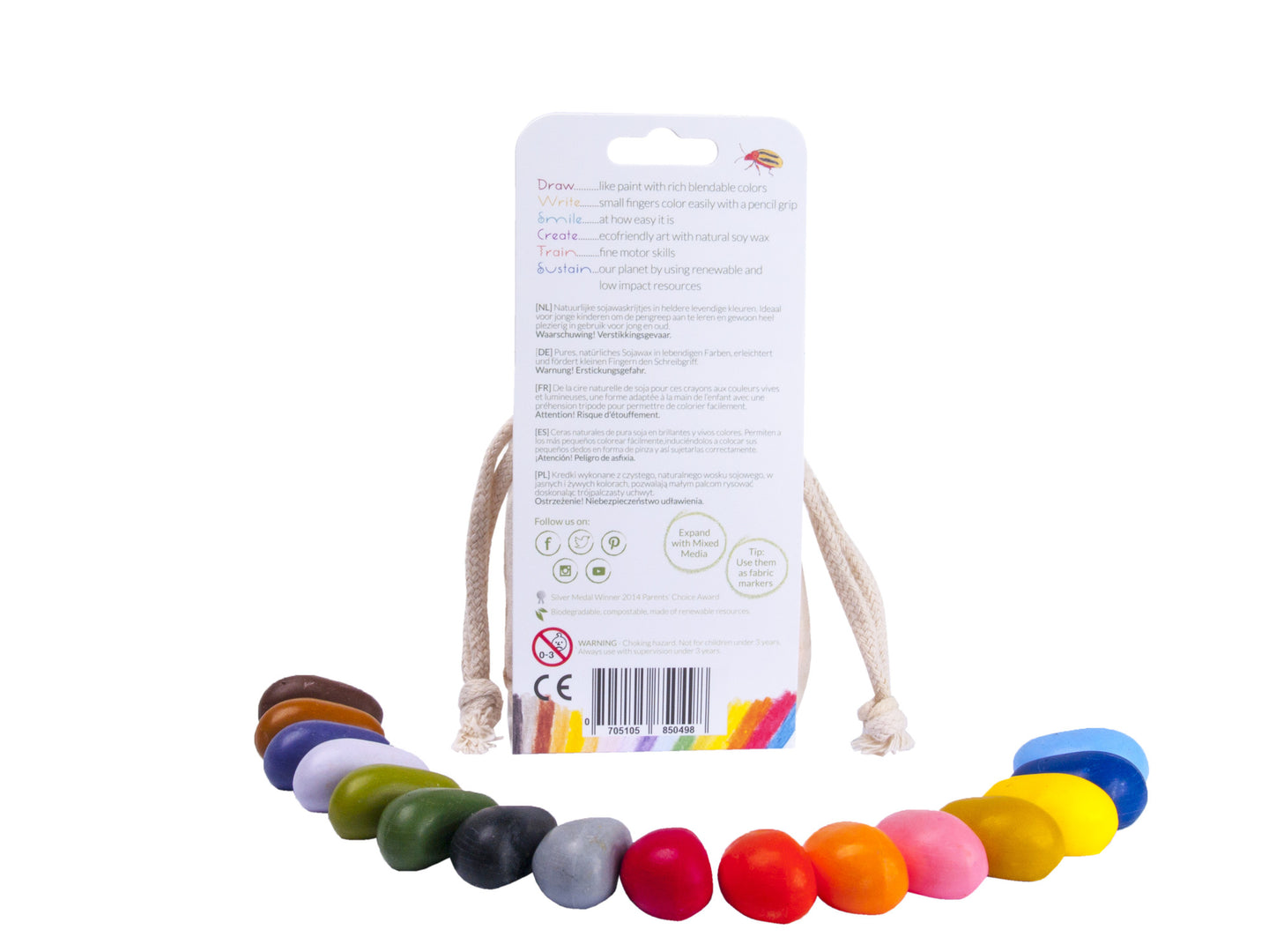Crayon Rocks sojų vaško kreidelės (16vnt.)